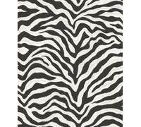 Galerie Natural Fx Black Zebra Embossed A4 Wallpaper Sample