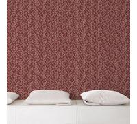 Galerie Natural Fx Red Tessera Embossed Wallpaper