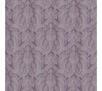 Galerie Nordic Elements Purple Embossed Metallic Paisley Stripe A4 Wallpaper Sample