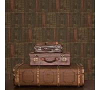 Galerie Nostalgie Brown Library Books Smooth Wallpaper