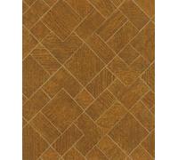 Galerie Odyssey Gold Wood Mosaic Design Wallpaper