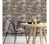 Galerie Organic Textures Beige Taupe Silver Organic Slate Textured Wallpaper