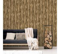 Galerie Organic Textures Brown Chinchilla Fur Textured Wallpaper