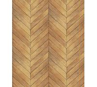Galerie Organic Textures Warm Brown Yellow Chevron Wood Textured A4 Wallpaper Sample