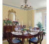 Galerie Palazzo Blue Turquoise Floral Embossed Wallpaper