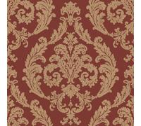 Galerie Palazzo Red Silk Damask Embossed A4 Wallpaper Sample