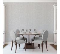 Galerie Palazzo Silver Grey Pleated Stripe Embossed Wallpaper