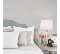 Galerie Palazzo Silver Grey Silk Texture Embossed Wallpaper