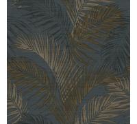 Galerie Palm Tree Blue A4 Wallpaper Sample