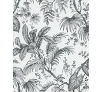 Galerie Paste The Wall Black And White Botanical Wallpaper
