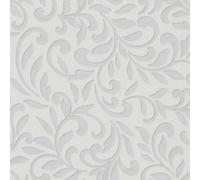 Galerie Paste The Wall White And Pearl Damask Wallpaper