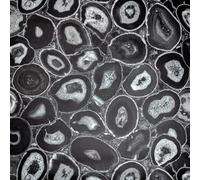 Galerie Pepper Filo Black Glass Bead Geometric Stone A4 Wallpaper Sample