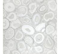 Galerie Pepper Filo White Glass Bead Geometric Stone A4 Wallpaper Sample
