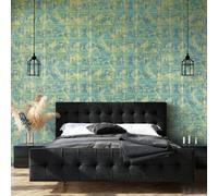 Galerie Pepper Raffia Green Shimmer Geometric Diamond Wallpaper