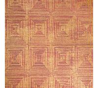Galerie Pepper Raffia Orange Shimmer Geometric Diamond A4 Wallpaper Sample