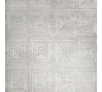 Galerie Pepper Raffia Silver Shimmer Geometric Diamond A4 Wallpaper Sample