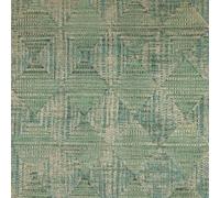 Galerie Pepper Raffia Teal Shimmer Geometric Diamond A4 Wallpaper Sample