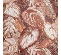 Galerie Pepper Vita Orange Glass Bead Finish Ficus Leaf A4 Wallpaper Sample
