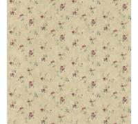 Galerie Pretty Prints Beige/Burgundy Lauras Floral Trail Wallpaper Roll