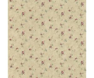 Galerie Pretty Prints Beige/Burgundy Lauras Floral Trail Wallpaper Roll