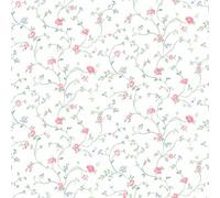 Galerie Pretty Prints Blue/pink Royal Floral Trail A4 Wallpaper Sample