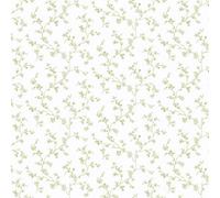 Galerie Pretty Prints Olive Green Allisons Floral Trail Wallpaper Roll