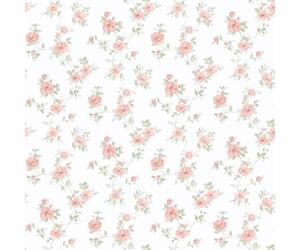 Galerie Pretty Prints Pink/Green Mini Rose Trail Wallpaper Roll