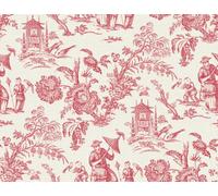 Galerie Red Chinois Landscape A4 Wallpaper Sample