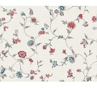 Galerie Red Florale Trail A4 Wallpaper Sample