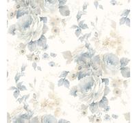 Galerie Rose Garden Blue Bold Roses Smooth Wallpaper