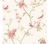 Galerie Rose Garden Pink Detailed Tree Design Smooth Wallpaper