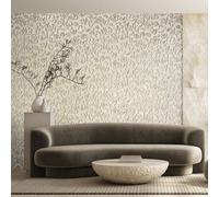 Galerie Salt Fiore Pine Nut Metallic Flower Design Wallpaper Roll