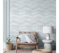 Galerie Salt Vetro Poppy Seed Glass Beads Chevron Design Wallpaper Roll