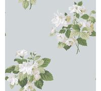 Galerie Secret Garden Duck Egg/cream Floral Bouquet A4 Wallpaper Sample