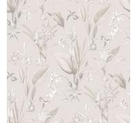 Galerie Secret Garden Greige/beige Botanical Floral Wallpaper Roll