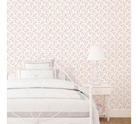 Galerie Secret Garden Off White/pink Delicate Flower Trail Wallpaper Roll