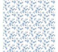Galerie Secret Garden White/blue Delicate Flower Trail Wallpaper Roll