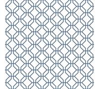 Galerie Secret Garden White/blue Octogonal Trellis A4 Wallpaper Sample