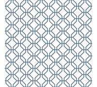 Galerie Secret Garden White/blue Octogonal Trellis Wallpaper Roll