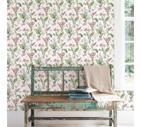 Galerie Secret Garden White/neutral Botanical Floral Wallpaper Roll