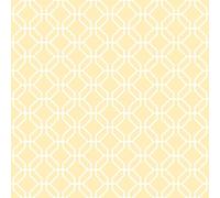 Galerie Secret Garden Yellow/white Octogonal Trellis A4 Wallpaper Sample