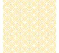 Galerie Secret Garden Yellow/white Octogonal Trellis Wallpaper Roll