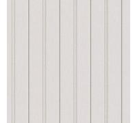 Galerie Serene Collection Metallic Glitter Grey Traditional Stripe Wallpaper Roll
