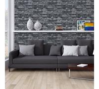 Galerie Silver Grey Brickshire Residents Motif Wallpaper