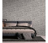 Galerie Silver Grey Graceful Granite Motif Wallpaper