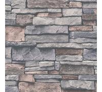 Galerie Silver Grey Sandstone Splendour Motif Wallpaper