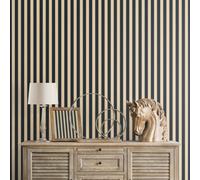 Galerie Simply Silks 4 Blue Formal Stripe Embossed Wallpaper