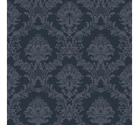 Galerie Simply Silks 4 Navy Classic Damask Wallpaper Roll