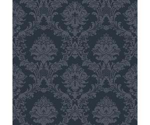Galerie Simply Silks 4 Navy Classic Damask Wallpaper Roll