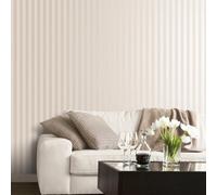 Galerie Simply Silks 4 Taupe Matte Shiny Stripe Embossed Wallpaper